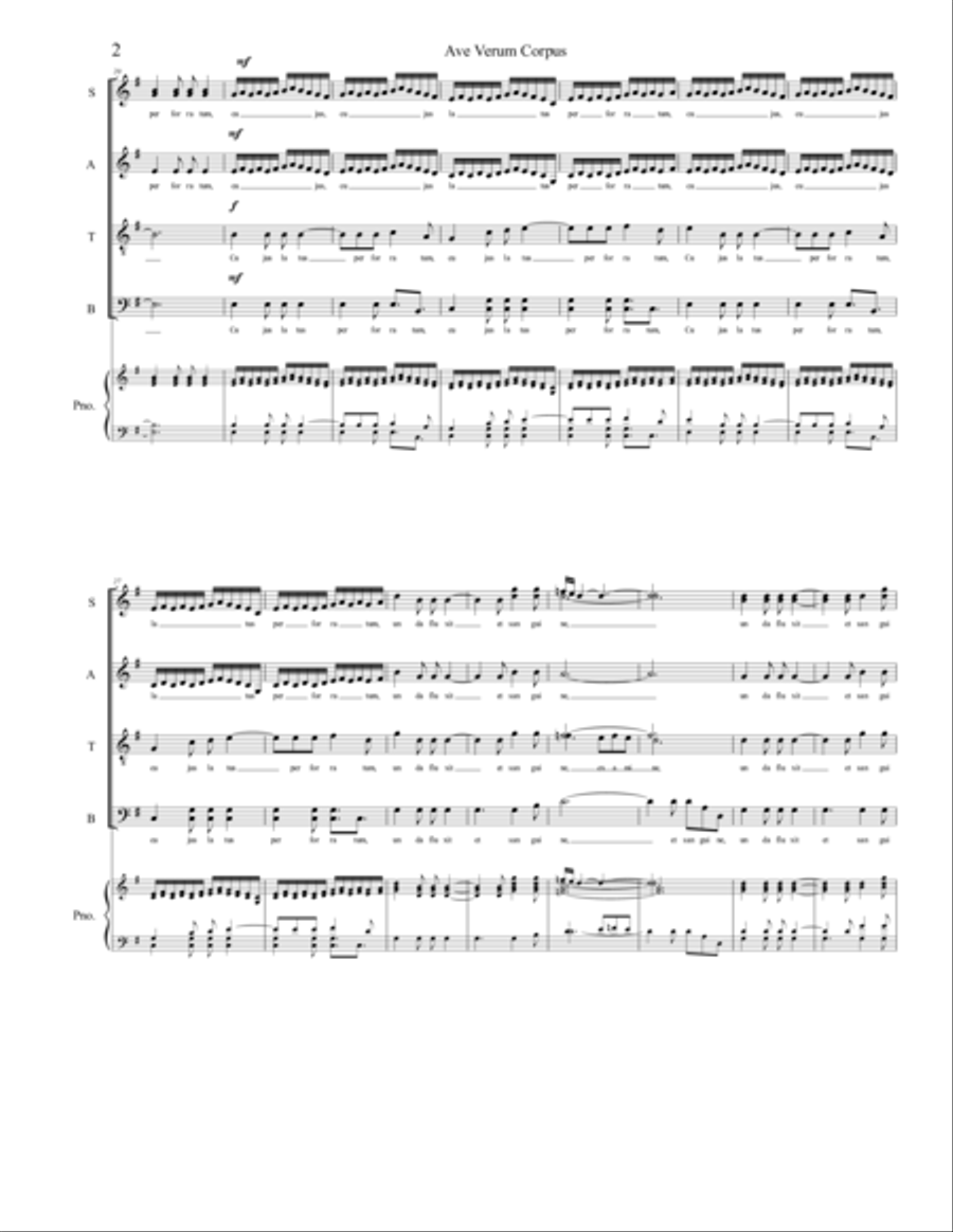 Ave Verum Corpus Divisi scores gallery preview page 2