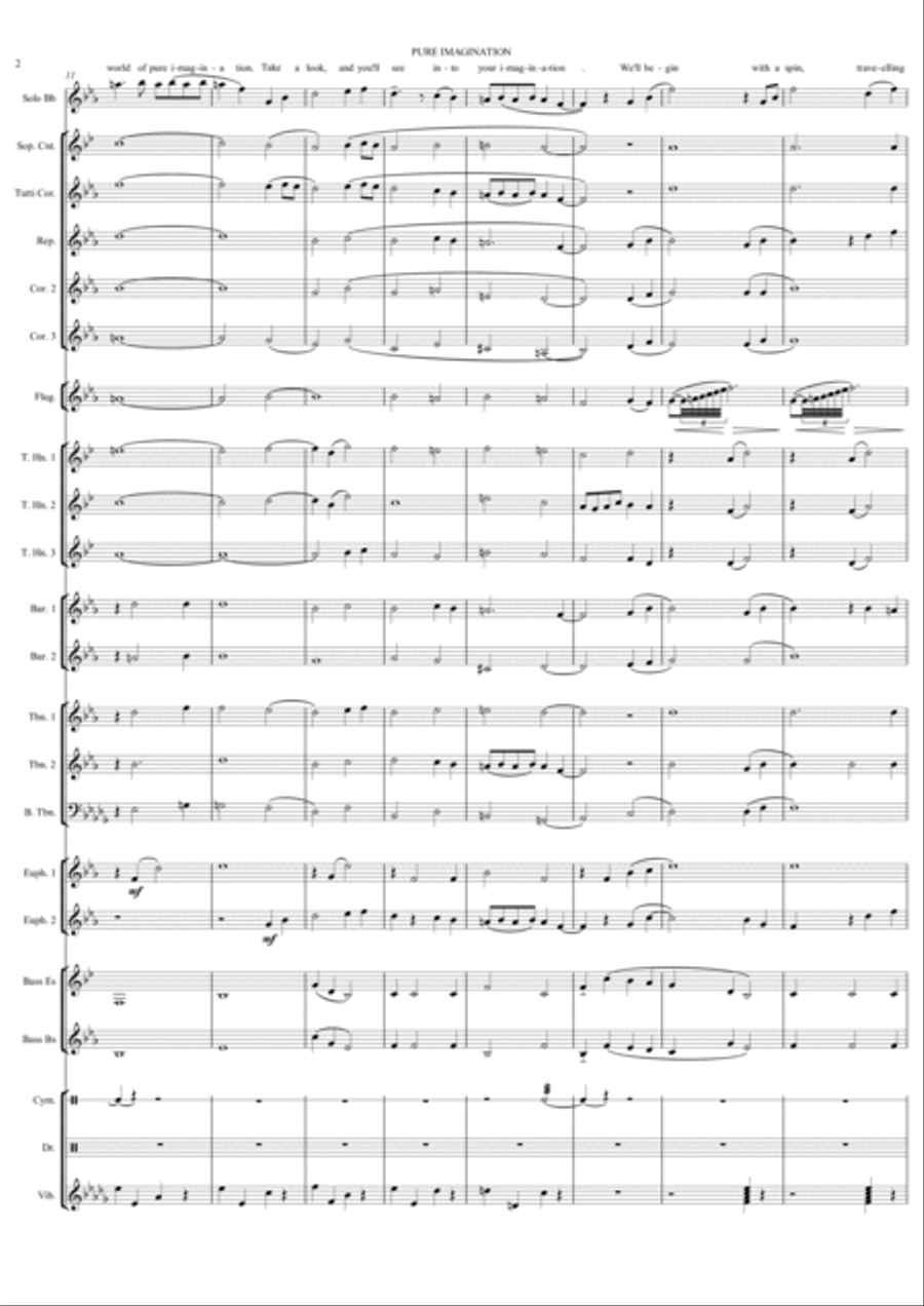 Pure Imagination Pure Imagination Brass Band scores gallery preview page 2