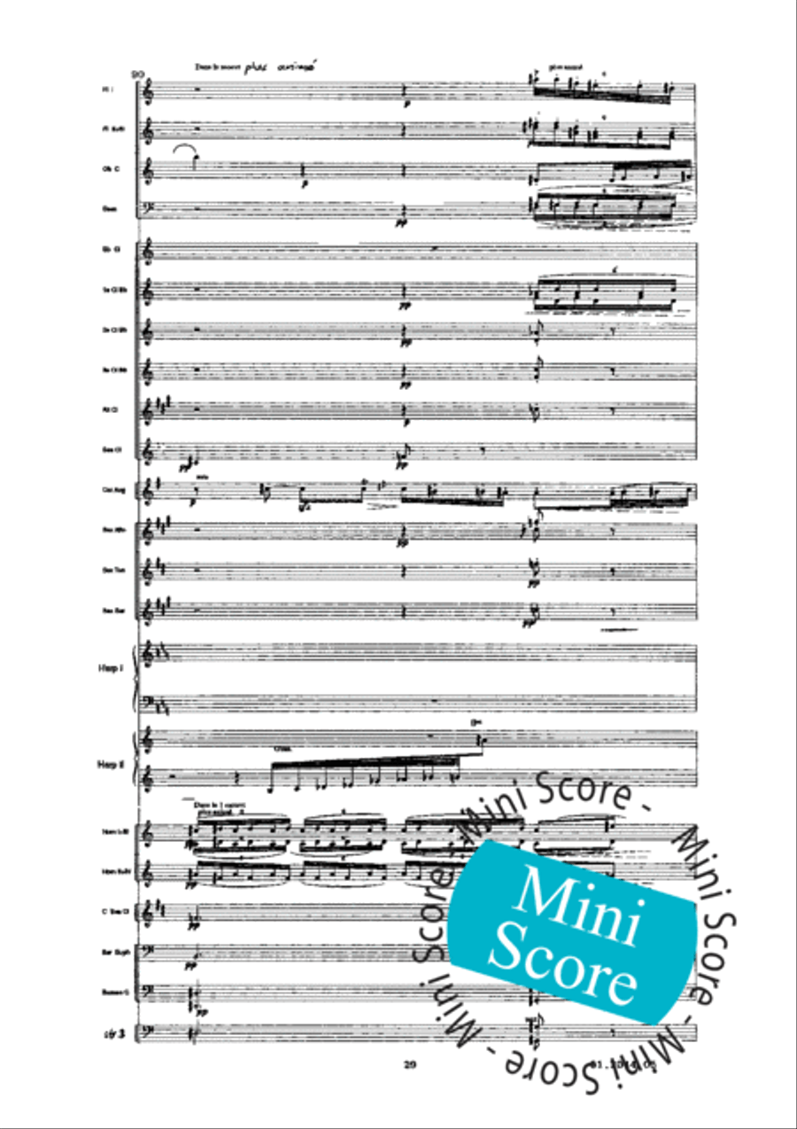 Prelude a L'Apres-Midi D'un Faune Concert Band scores gallery preview page 33