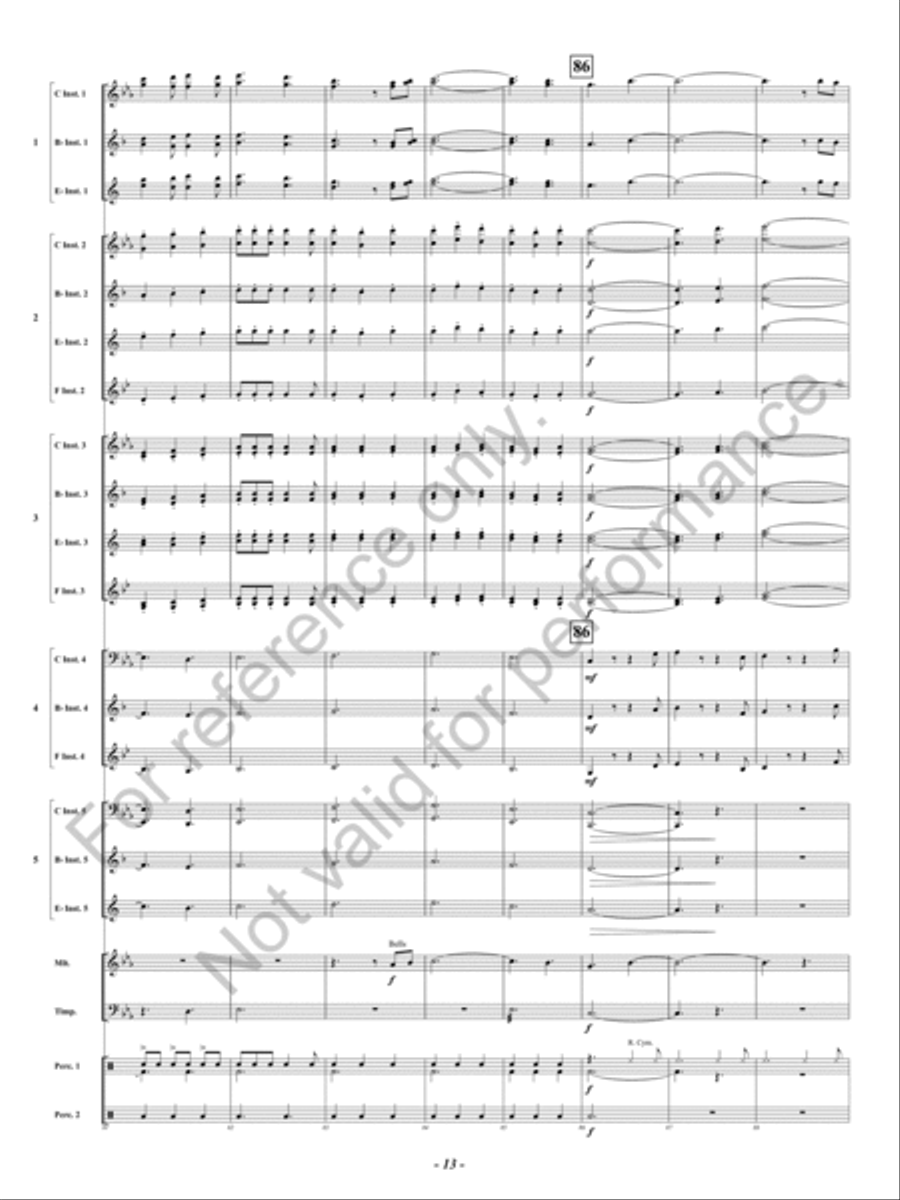 Ghillie Dhu Ghillie Dhu Concert Band scores gallery preview page 14