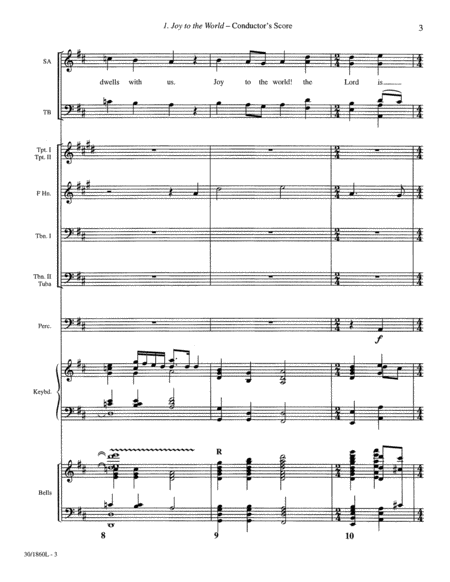 Hymns for Christmas - Brass & Percussion Score/Parts