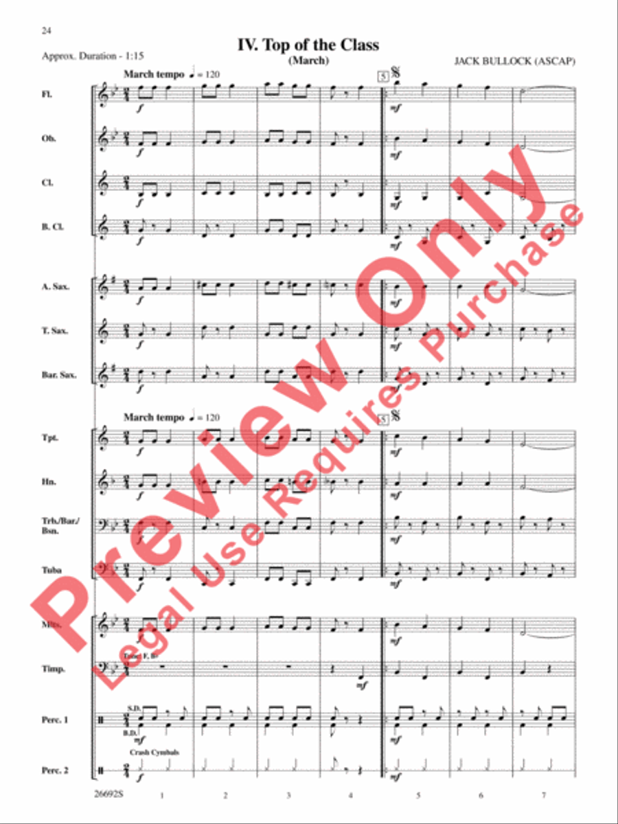 Belwin Beginning Band Kit #3 Concert Band scores gallery preview page 25