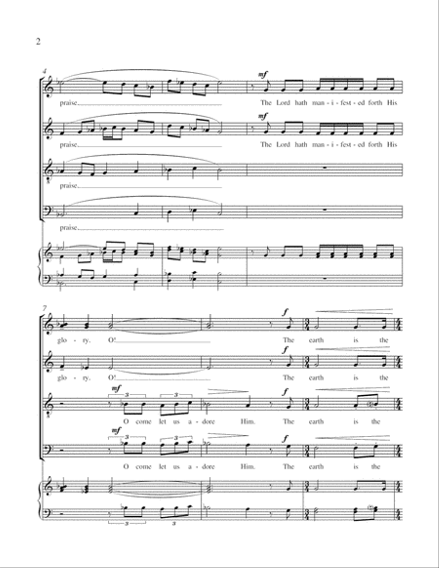 Introit for the Season of Epiphany 4-Part scores gallery preview page 3