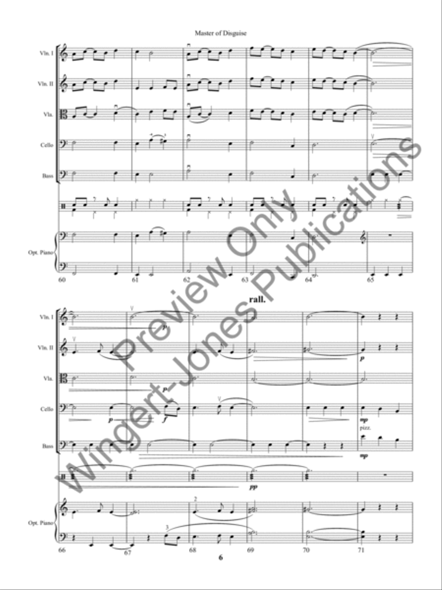 Master of Disguise String Orchestra scores gallery preview page 9