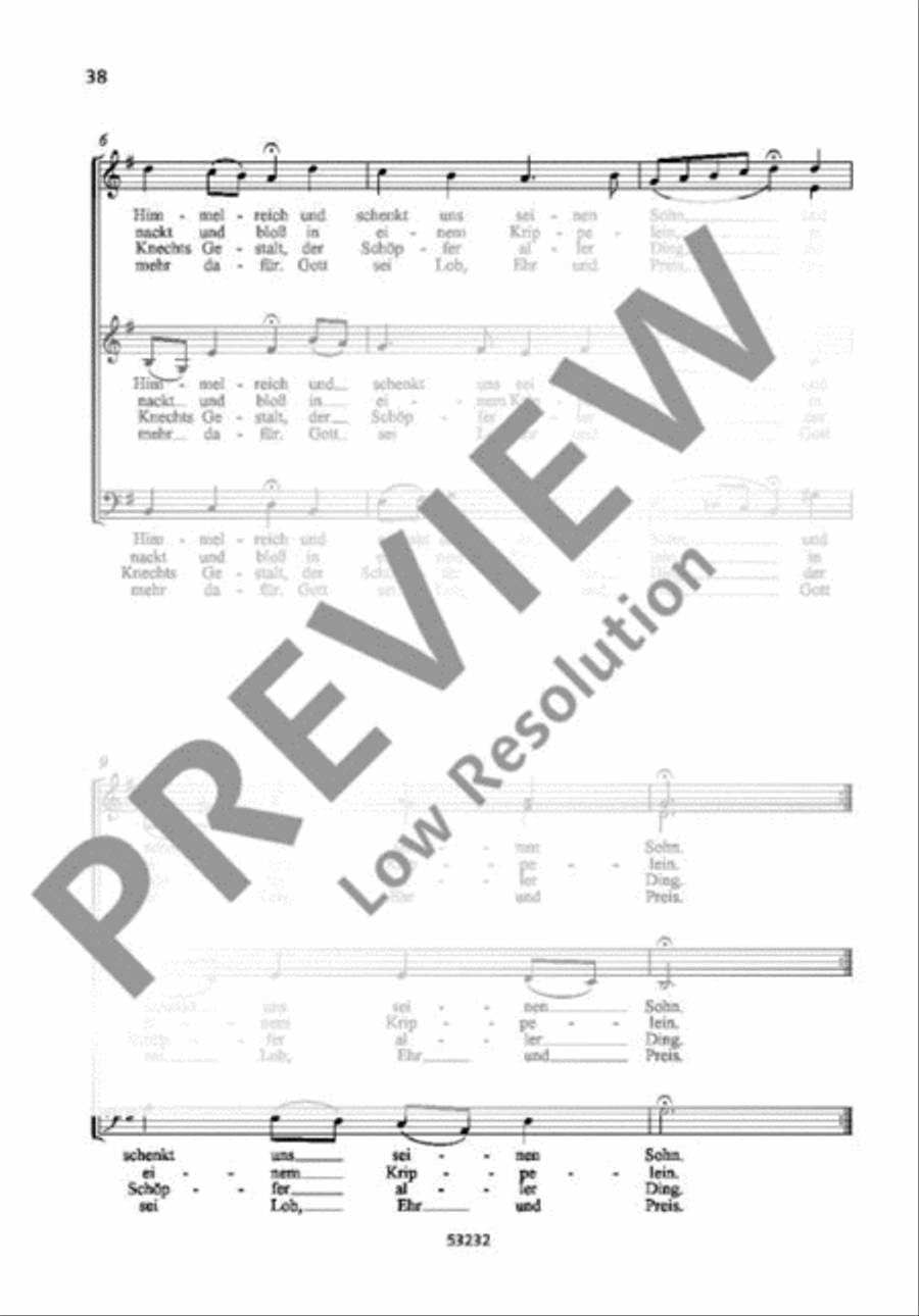 Lobt Gott, ihr Christen allzugleich A Cappella scores gallery preview page 3