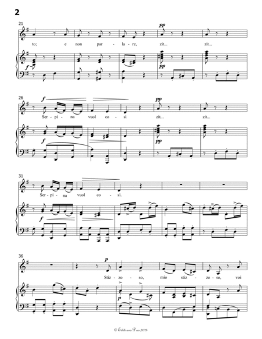 Stizzoso,mio stizzoso,by Pergolesi,in G Major Voice scores gallery preview page 4