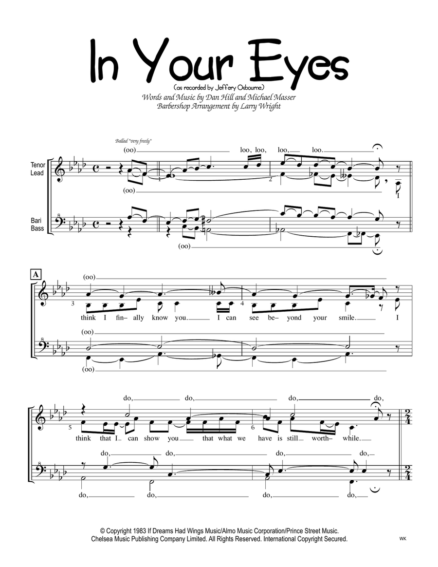 In Your Eyes SSAA scores gallery preview page 1