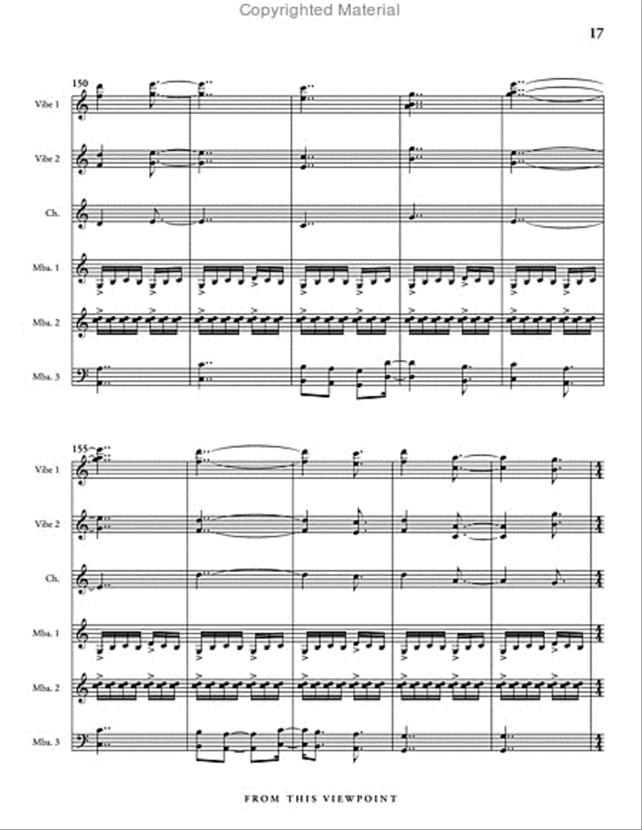 From this Viewpoint Percussion Ensemble scores gallery preview page 18