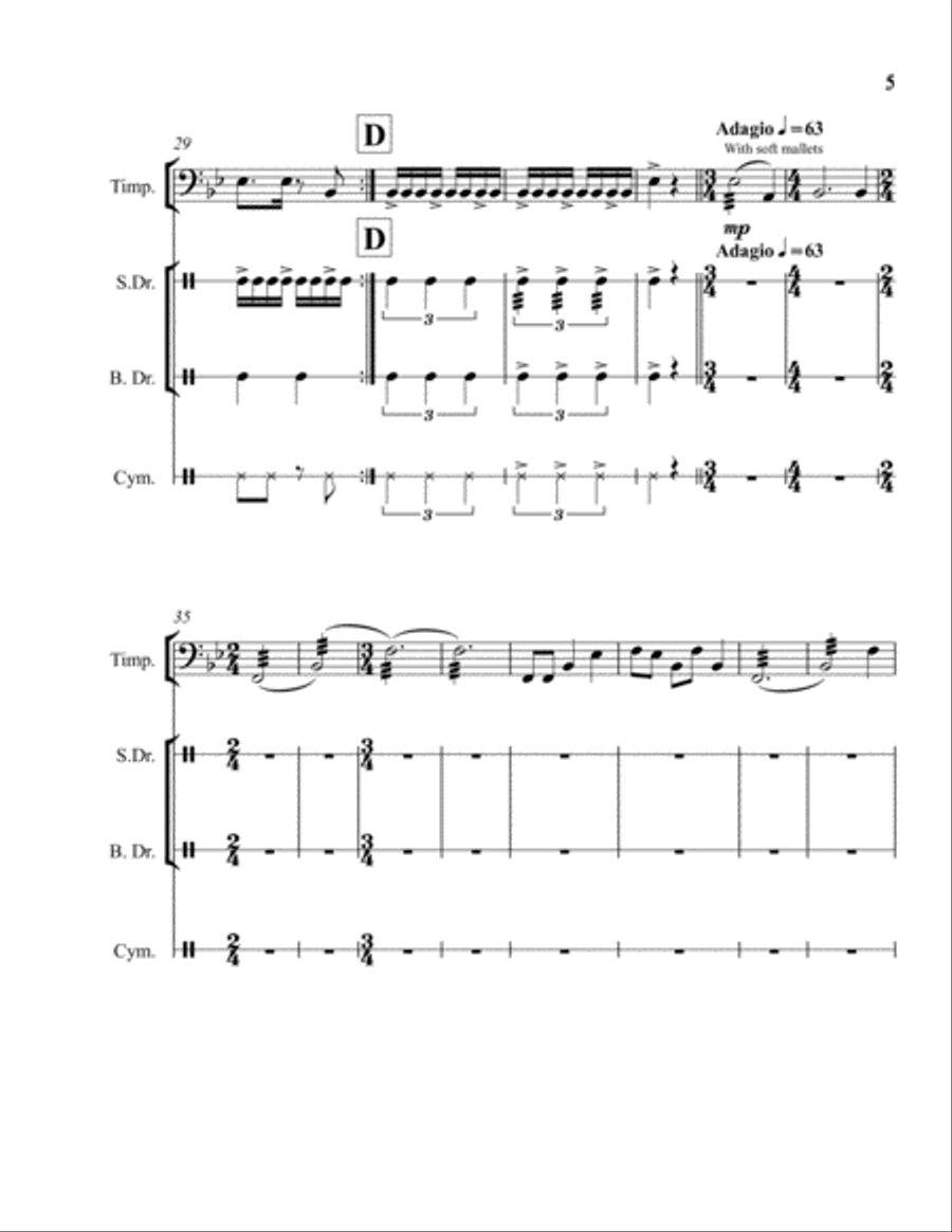 Magna Percussion Ensemble scores gallery preview page 5