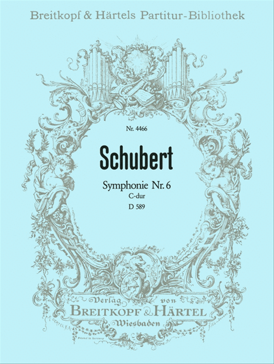 Book cover for Symphony No. 6 in C major D 589