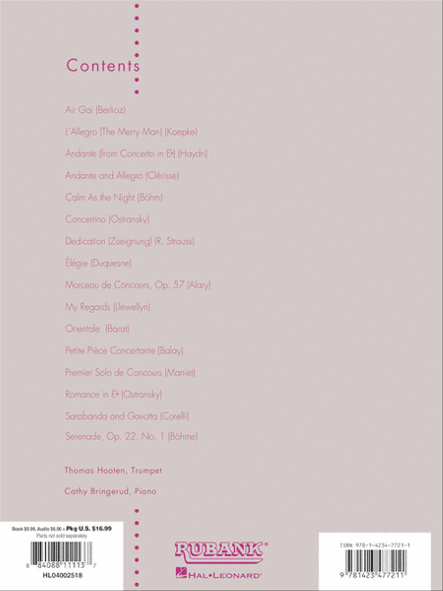 Concert and Contest Collection for Bb Cornet or Trumpet Concert Band Methods scores gallery preview page 3