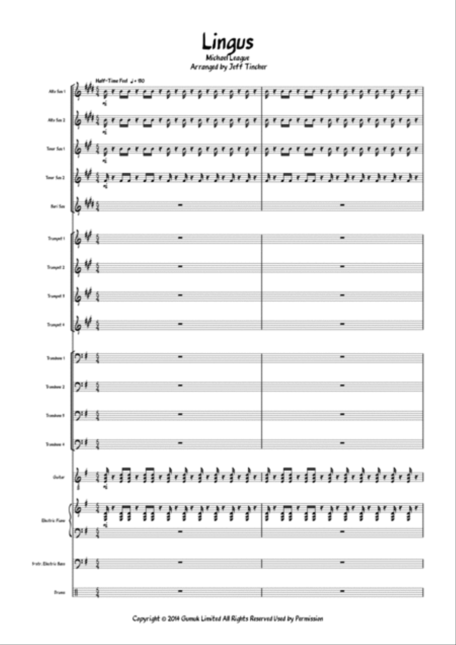 Lingus Jazz Ensemble scores gallery preview page 2