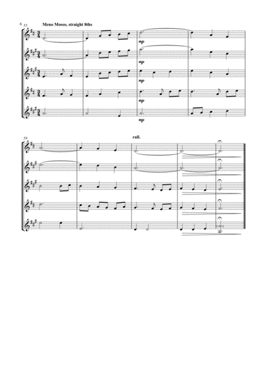 Silent Night Blues - for Saxophone Quartet image number null