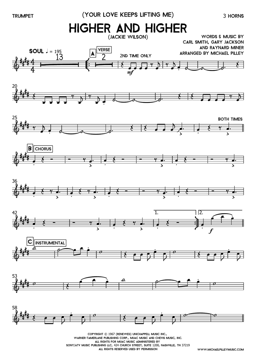 (your Love Has Lifted Me) Higher And Higher Small Ensemble scores gallery preview page 2
