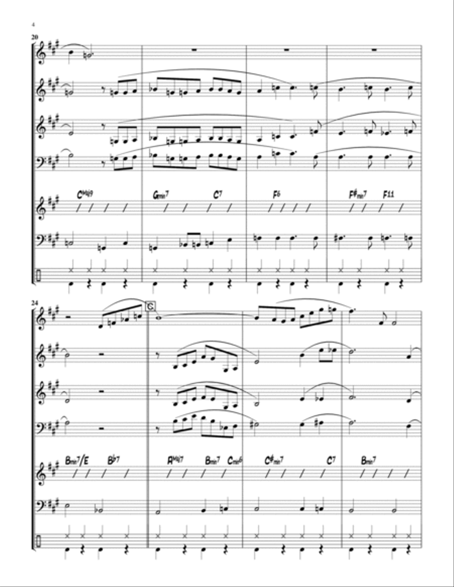 Tonight Jazz Ensemble scores gallery preview page 6