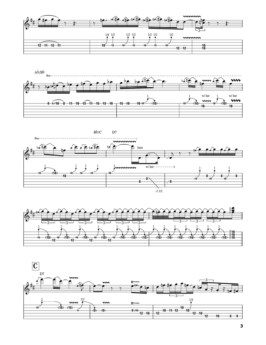 Goodbye Pork Pie Hat Acoustic Guitar scores gallery preview page 3