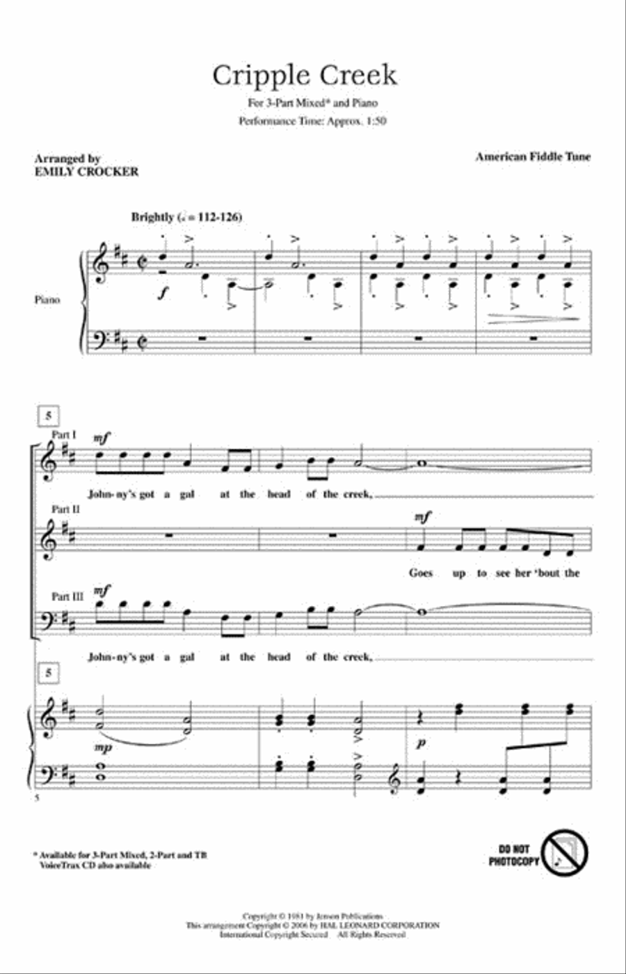 Cripple Creek 3-Part scores gallery preview page 2