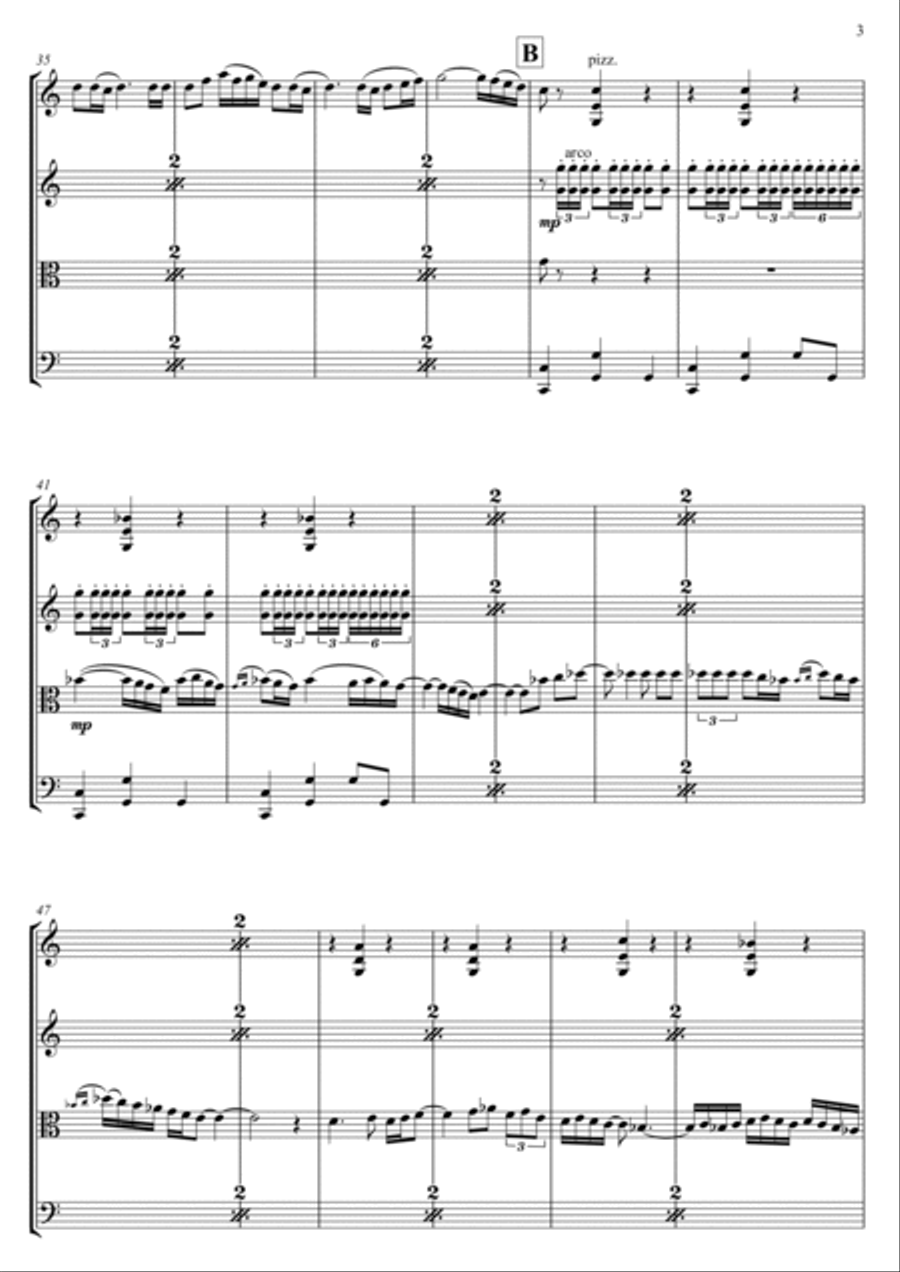 Bolero String Quartet scores gallery preview page 4
