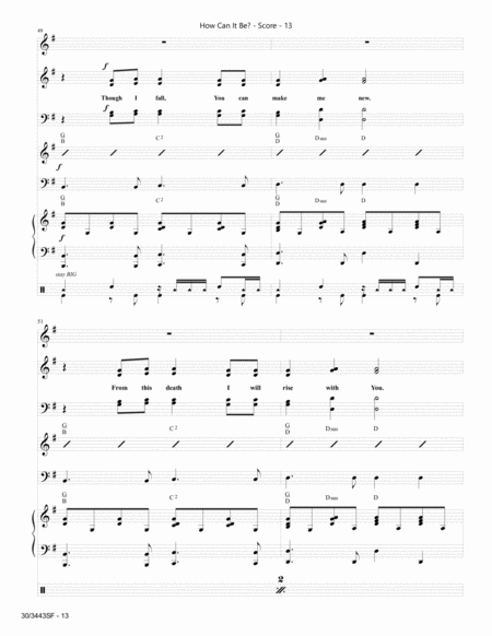 How Can It Be? - Instrumental Score and Parts