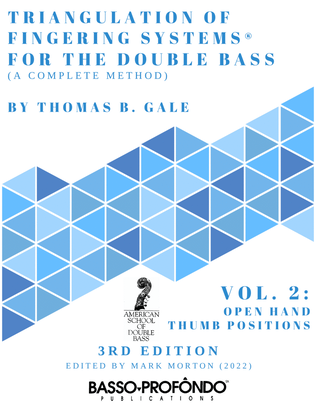 Book cover for Triangulation of Fingering Systems for the Double Bass (A Complete Method), Vol. 2