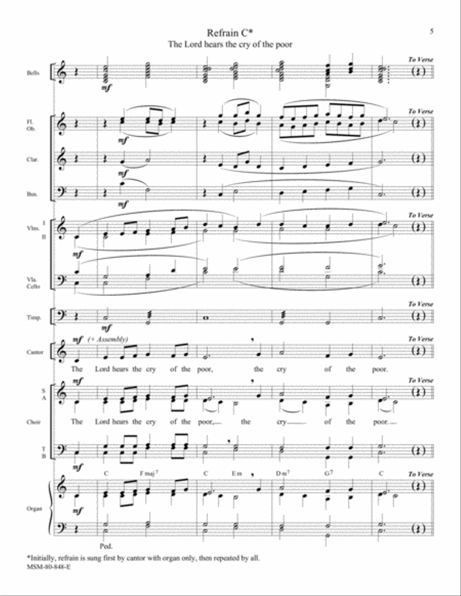 Psalm 34 Choir scores gallery preview page 5