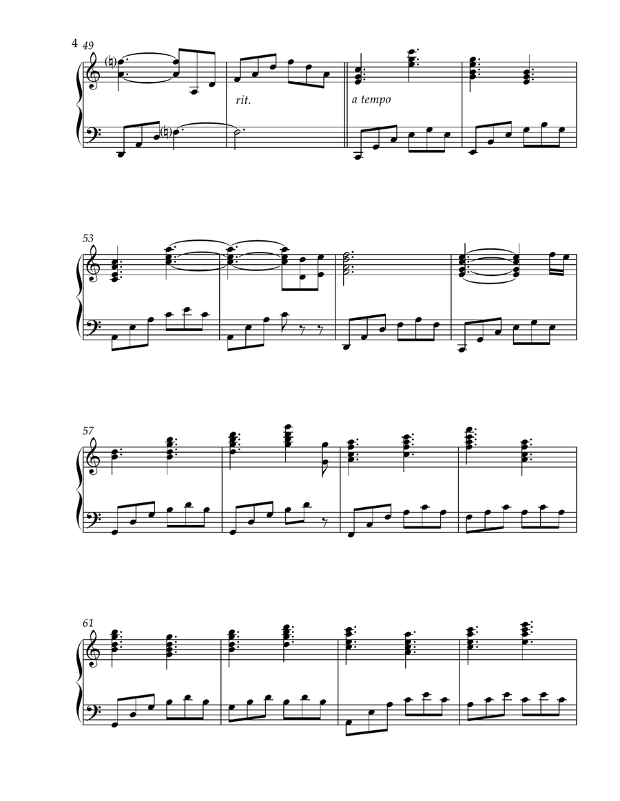 Can't Help Falling In Love Piano Solo scores gallery preview page 6