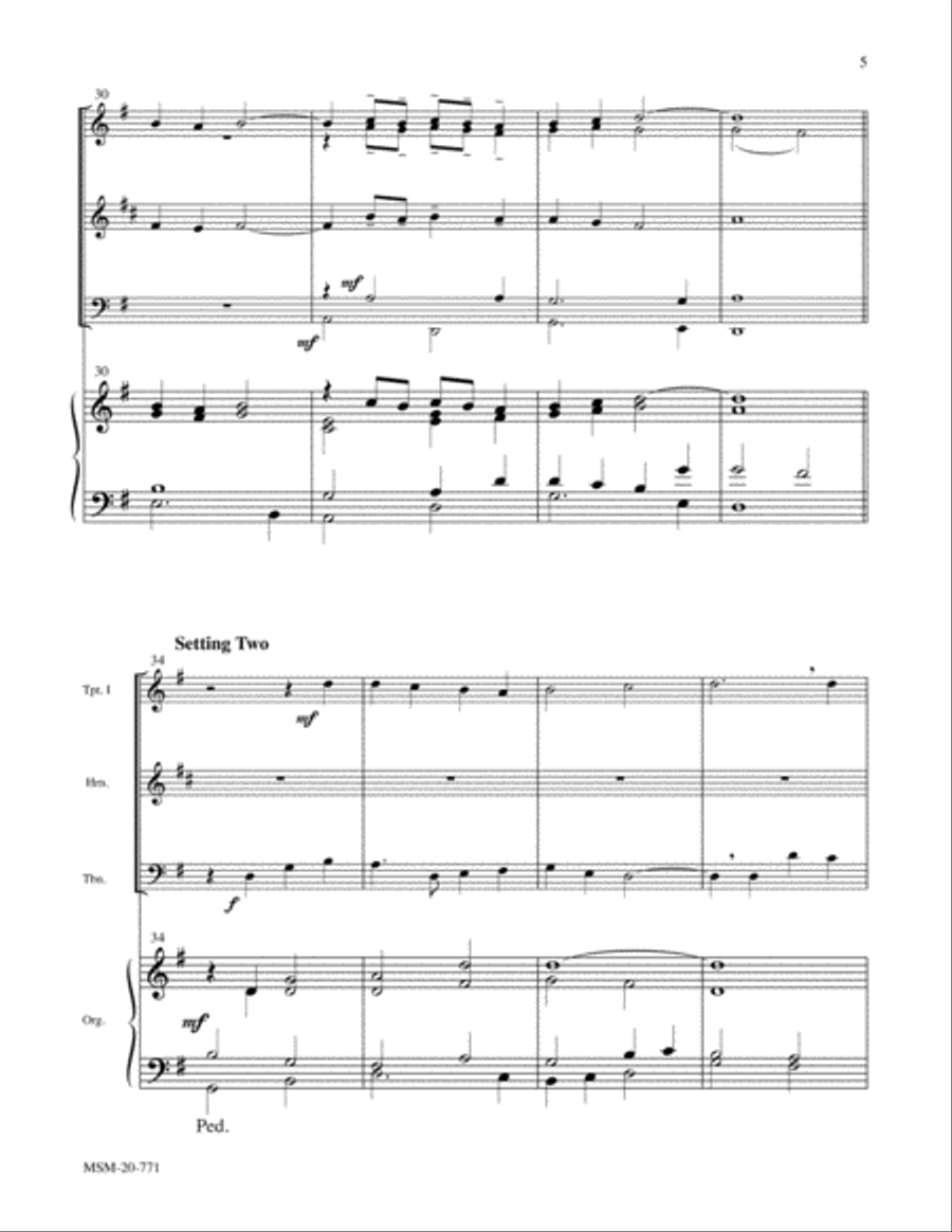 When in Our Music God Is Glorified We Know That Christ Is Raised and Dies No More Choir scores gallery preview page 5