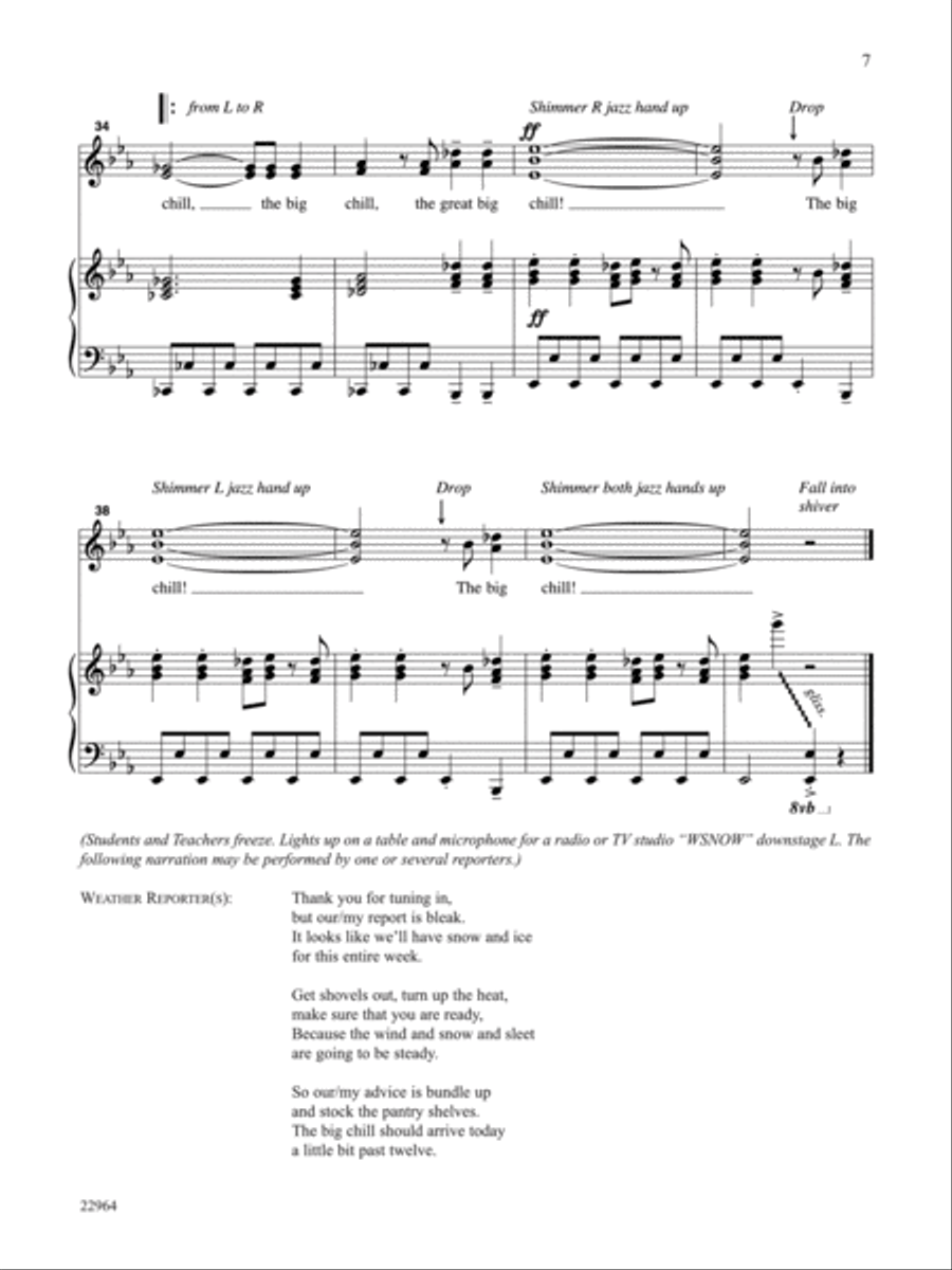 The Big Chill - Teacher's Handbook Unison Choir scores gallery preview page 11