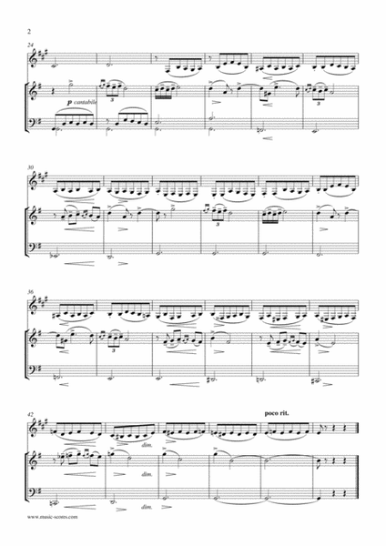 Notturno from Quartet No. 2: Trio - Clarinet, Violin and Cello. image number null