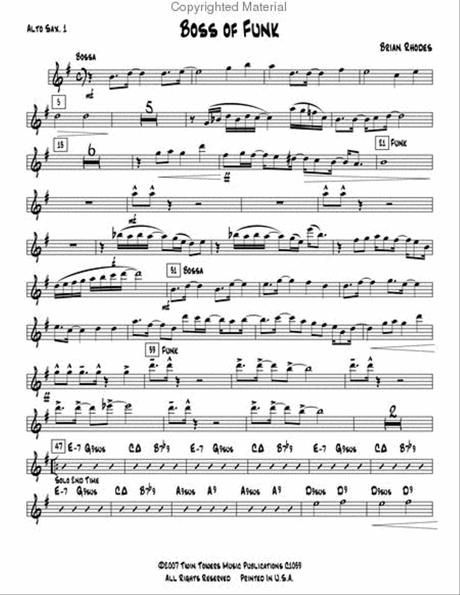Boss of Funk Boss of Funk Jazz Ensemble scores gallery preview page 2