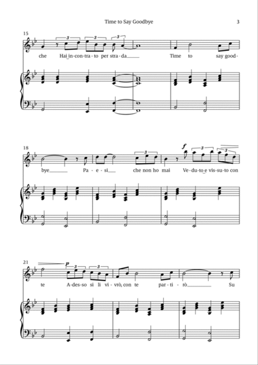 Time To Say Goodbye Voice scores gallery preview page 3