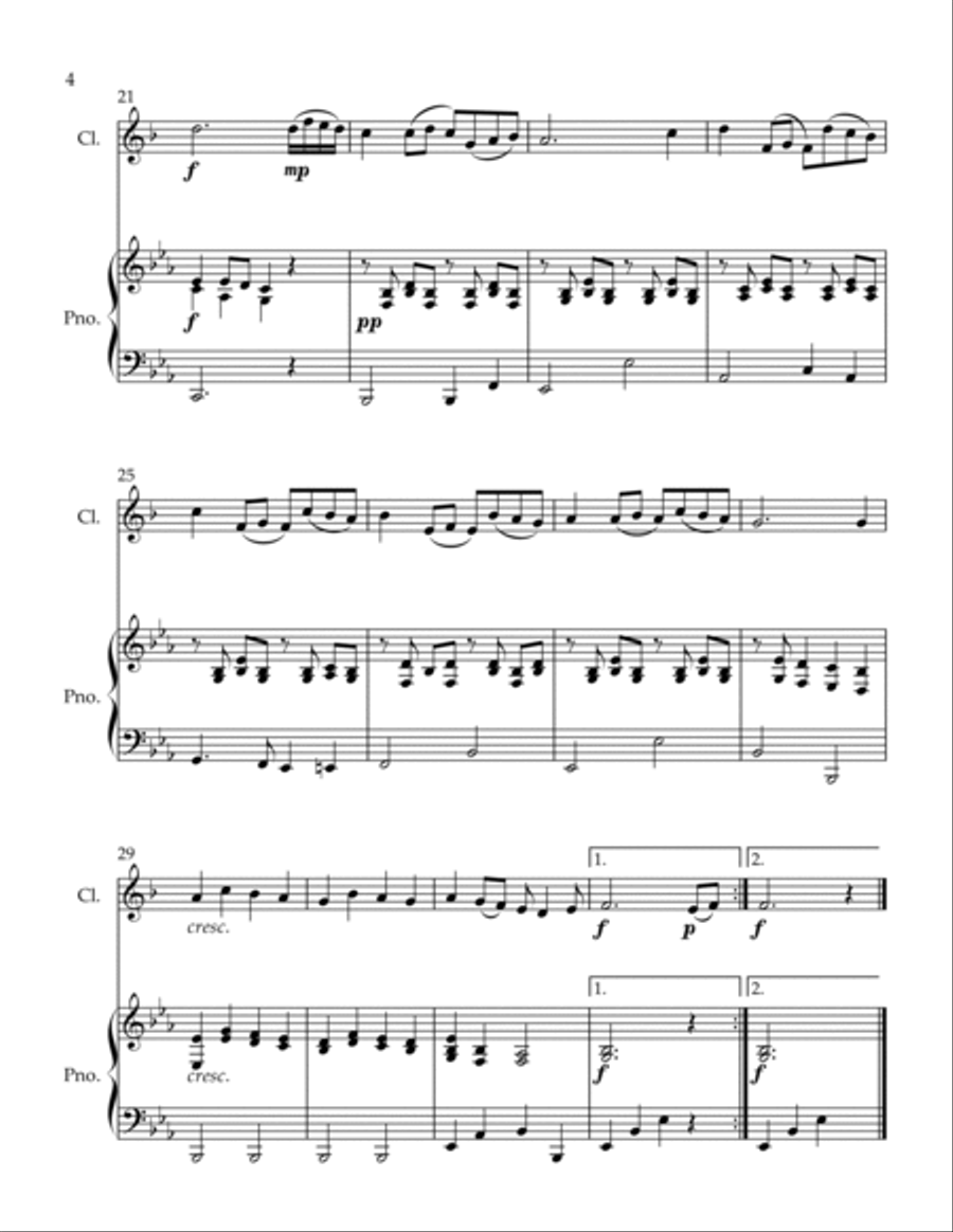 Cavatina Cavatina Clarinet Solo scores gallery preview page 4