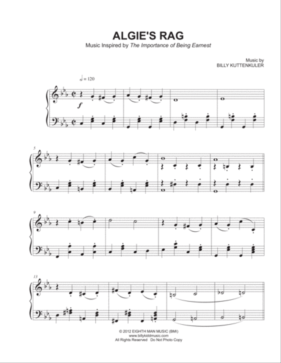 Algie's Rag Piano Solo scores gallery preview page 2