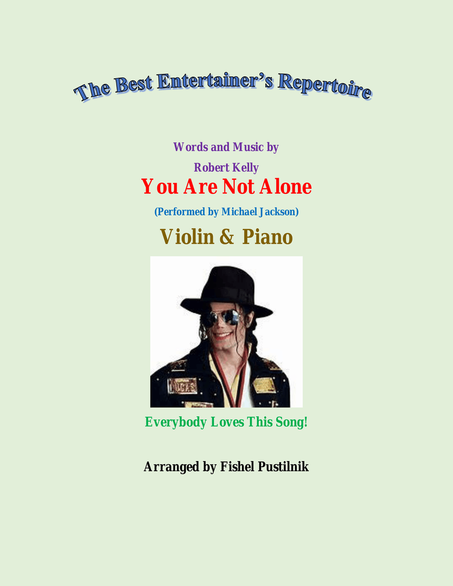 You Are Not Alone Violin Solo scores gallery preview page 1