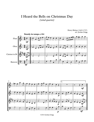 I Heard the Bells on Christmas Day (wind quartet)
