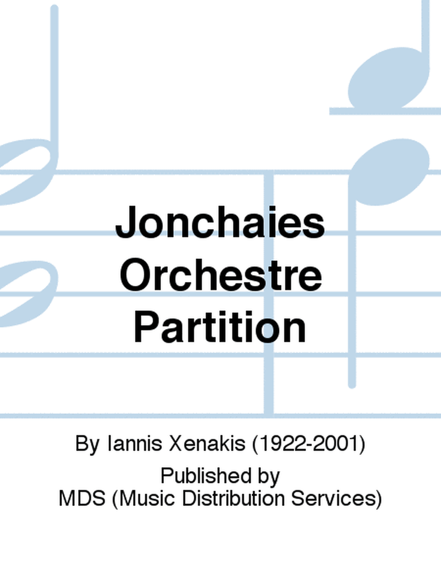 JONCHAIES ORCHESTRE PARTITION