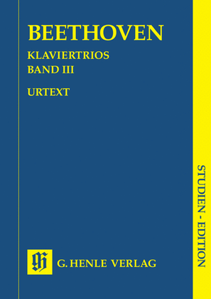 Book cover for Piano Trios – Volume III