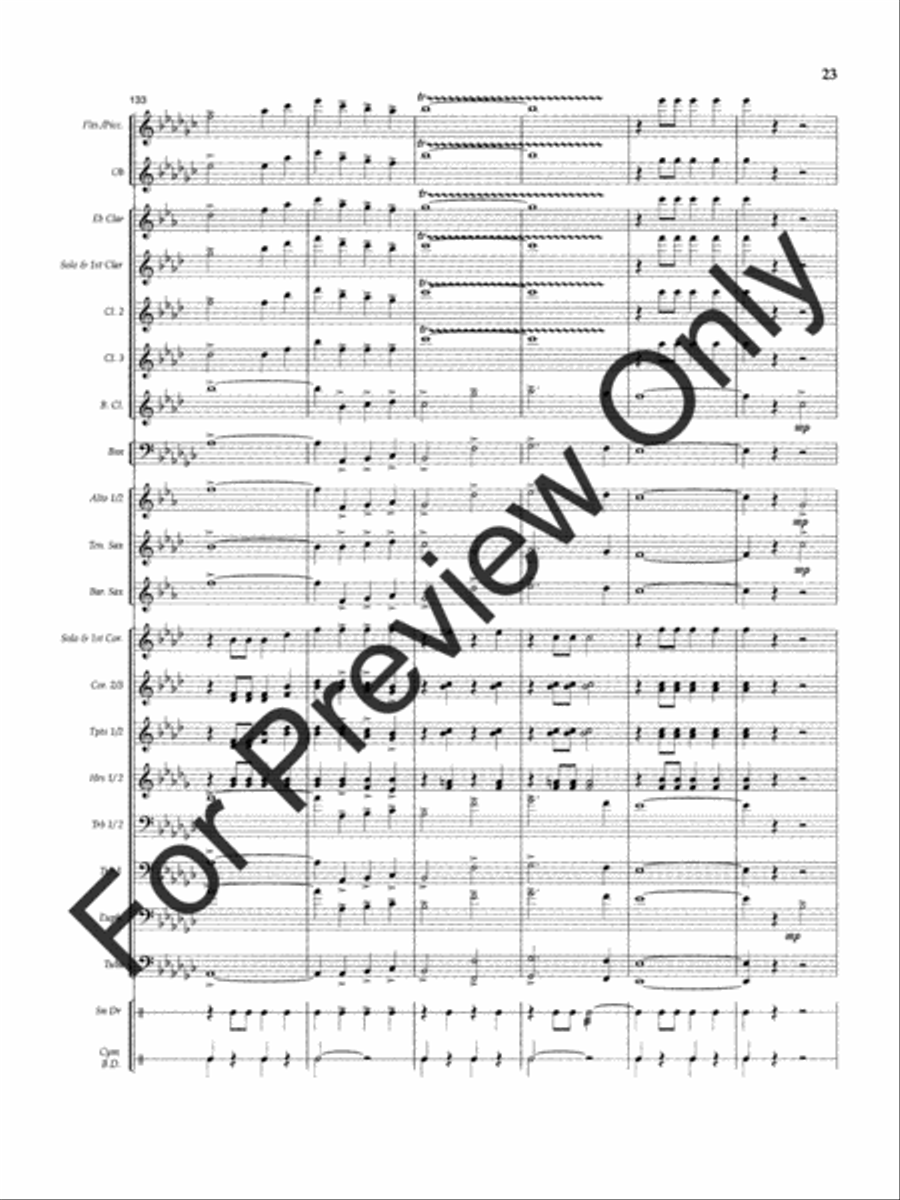 Slavic Farewell Slavic Farewell Concert Band scores gallery preview page 26