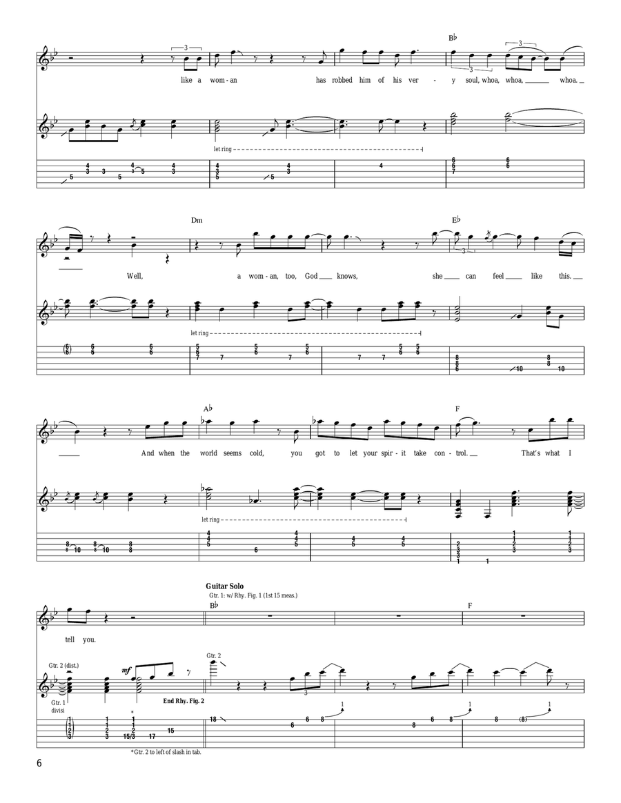Soul Shine Acoustic Guitar scores gallery preview page 6