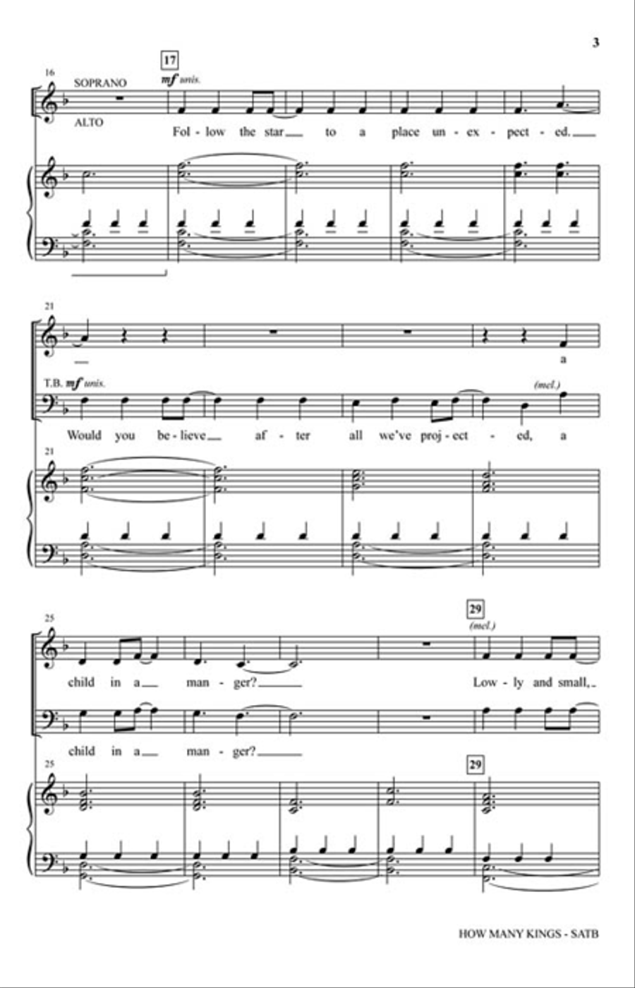 How Many Kings 4-Part scores gallery preview page 3