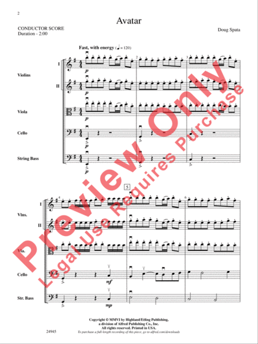 Avatar Avatar String Orchestra scores gallery preview page 3