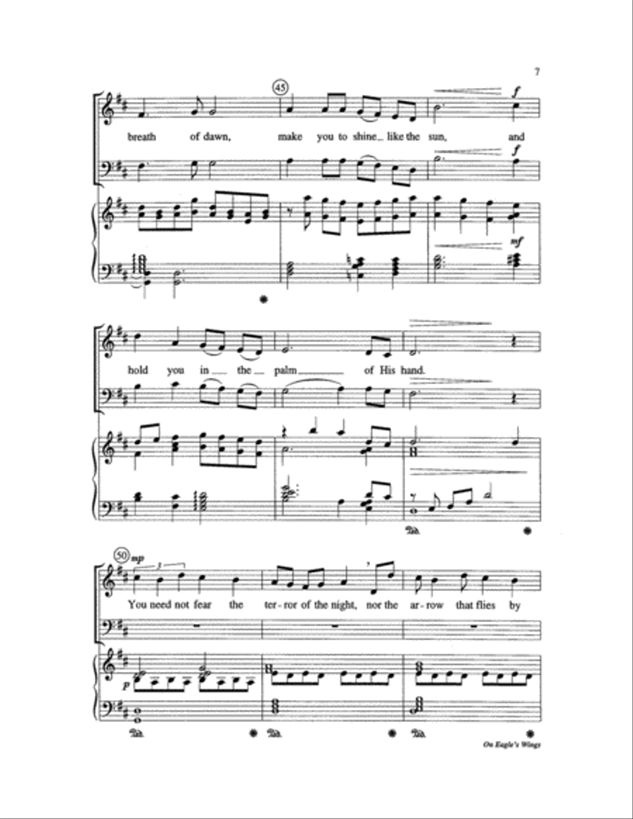 On Eagle's Wings On Eagle's Wings Choir scores gallery preview page 7