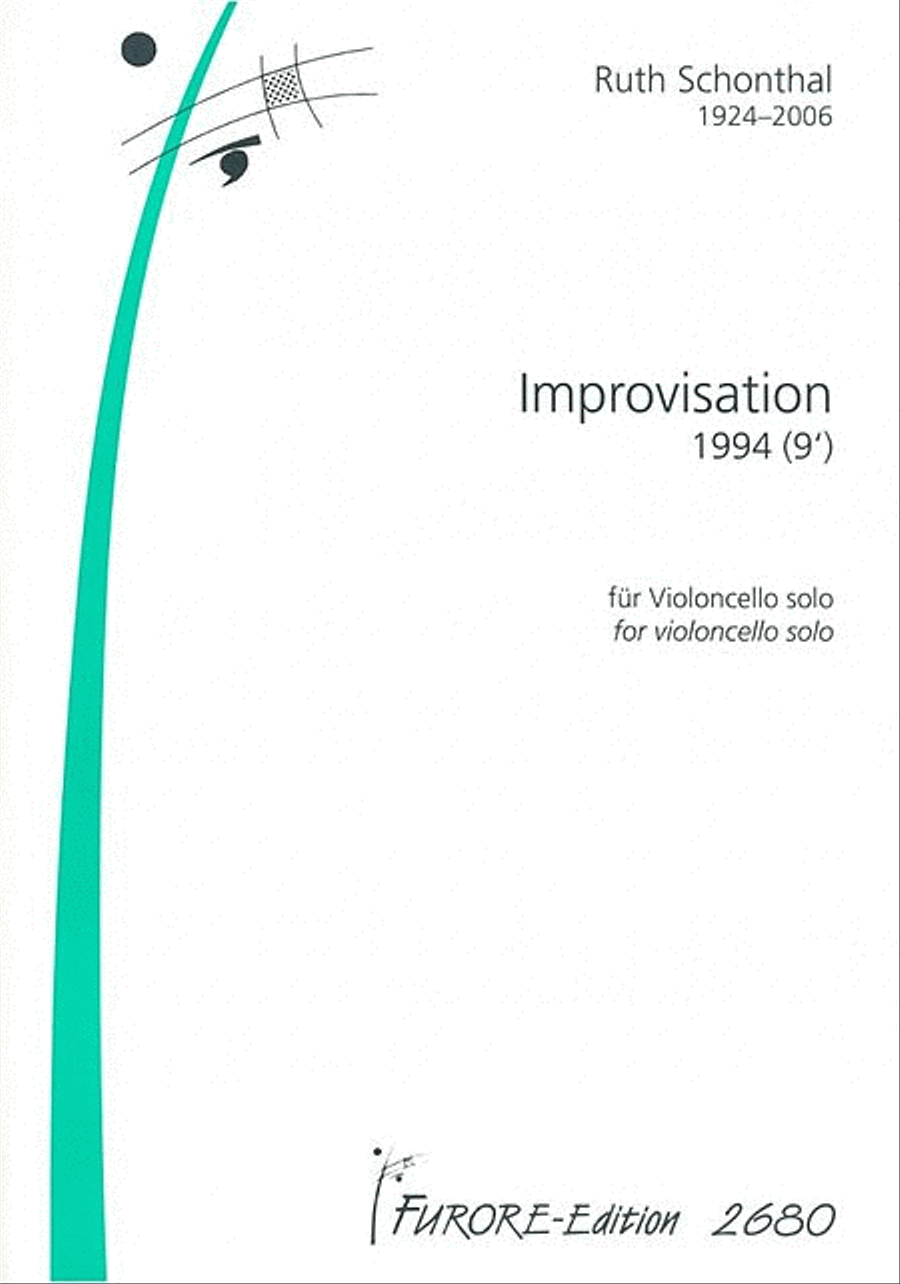 Improvisation for Solo Cello Cello Solo scores gallery preview page 1