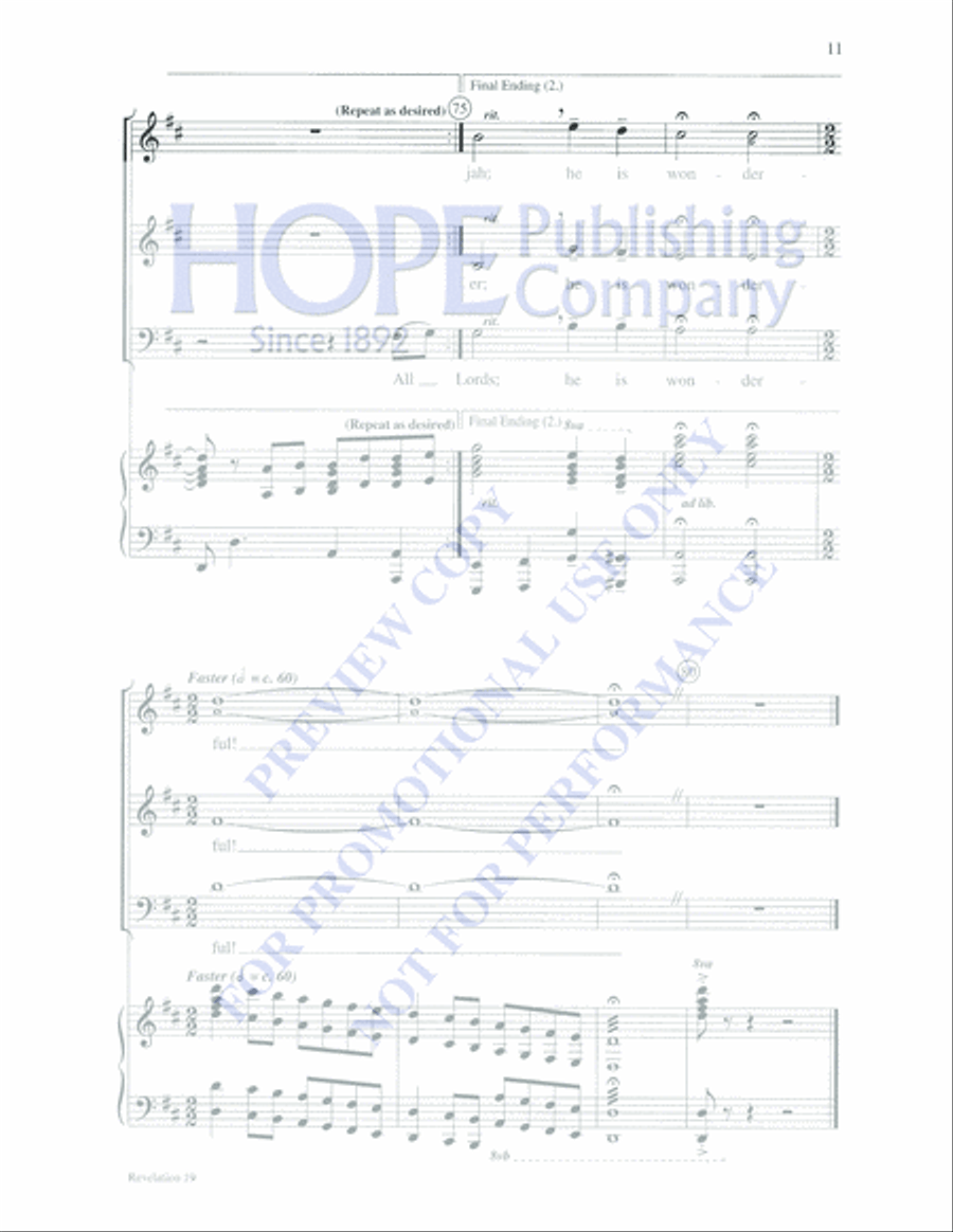Revelation 19 Revelation 19 4-Part scores gallery preview page 11