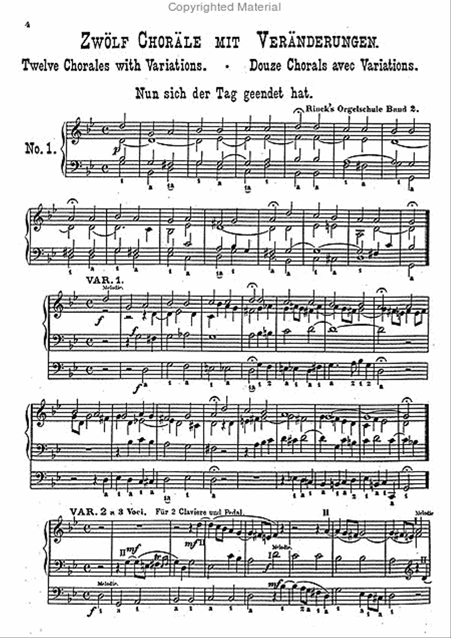 Praktische Orgelschule Vol. 2 op. 55,2 (1817-1821) -Nachdruck Ausgabe W. Volckmar- Organ scores gallery preview page 2