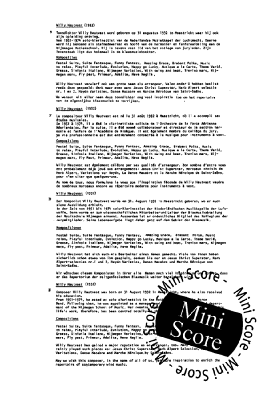 Paganini Variations Paganini Variations Fanfare Band scores gallery preview page 4