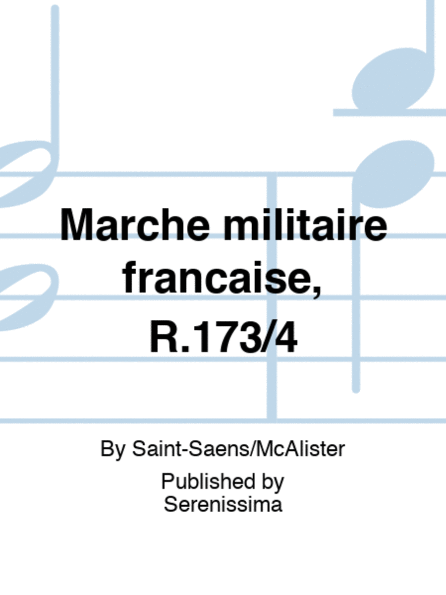 Marche militaire francaise, R.173/4 Orchestra scores gallery preview page 1