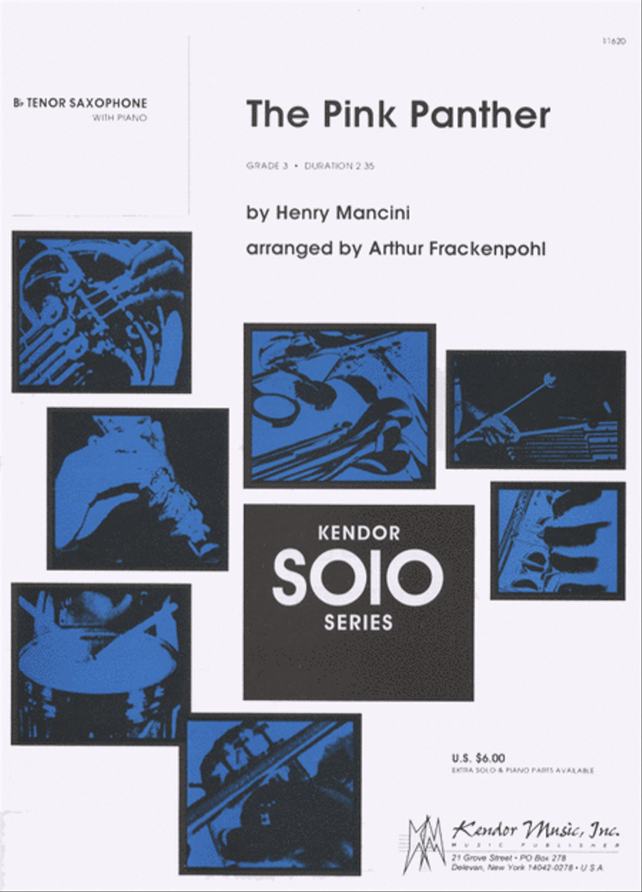 Pink Panther, The Tenor Saxophone scores gallery preview page 1