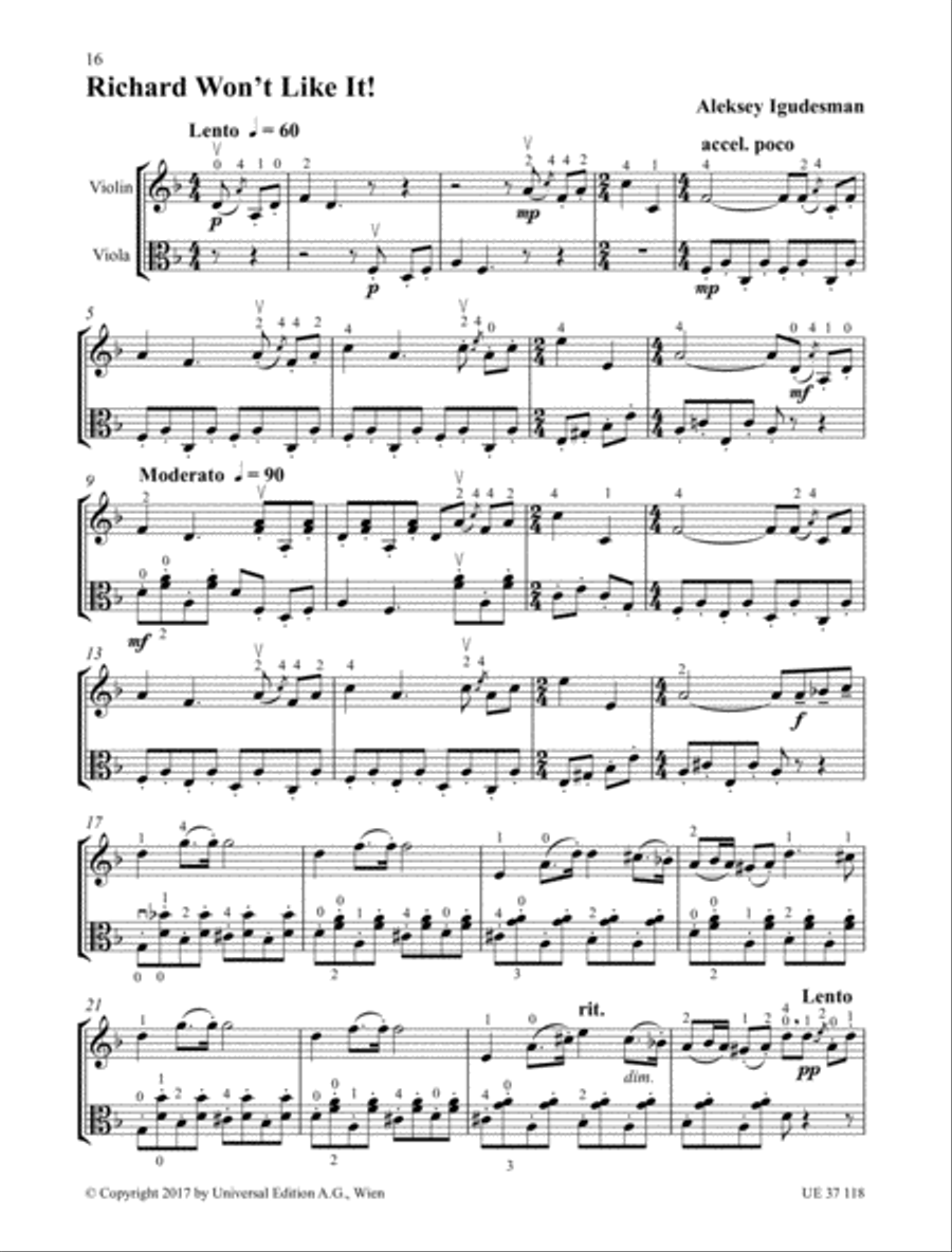 Violin and Viola and More String Duet scores gallery preview page 9