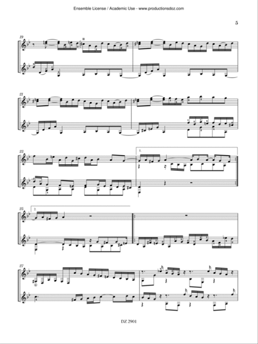 Sonata K. 12 / L. 489 Classical Guitar scores gallery preview page 5
